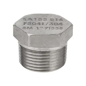 1/8 in. NPT Threaded - Hex Head Plug (Solid) - 316/316L Stainless Steel - Class 3000# Forged Pipe Fitting