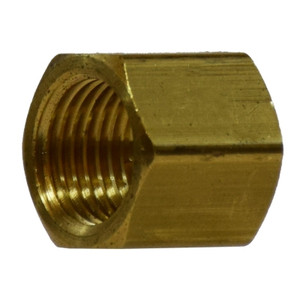 1/4 in. Cap - NPFT Threads - 1200 PSI Max - Brass Barstock Pipe Fitting