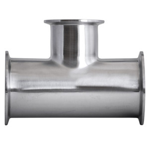 4 in. x 3 in. Clamp Reducing Tee - 7RMP - 316L Stainless Steel Sanitary Fitting (3-A)