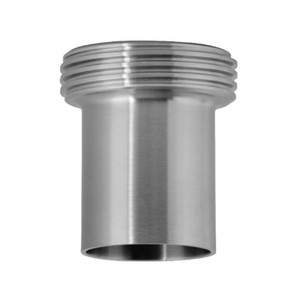 1 in. 15WL Threaded Ferrule, Tank Spud (Light) (3A) 304 Stainless Steel Bevel Seat Sanitary Fitting