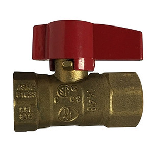 3/4 in. Female IPS - Forged Brass 2 Piece Gas Ball Valve - CSA/AGA