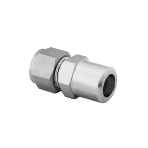 3/8 in. Tube x 1/2 in. MPW - Male Pipe Weld Connector - Double Ferrule - 316 Stainless Steel Compression Tube Fitting
