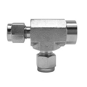 1/4 in. Tube x 1/8 in. NPT Female Run Tee 316 Stainless Steel Fittings Tube/Compression 1/4 in. Tube x 1/8 in. NPT Female Run Tee 316 Stainless Steel Fittings Tube/Compression