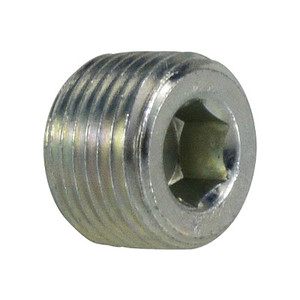 1/2 in. Hollow Hex Plug Steel Pipe Fitting