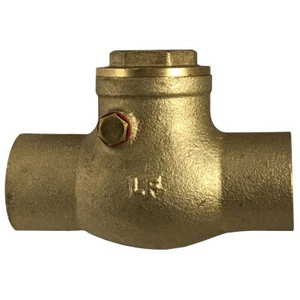 1 in. CxC Ends - 200 WOG / 125 WSP - Lead Free Brass Swing Check Valve