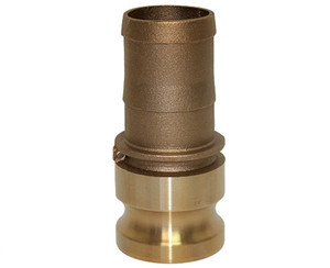 3 in. Type E Adapter Brass Cam and Groove Male Adapter x Hose Shank