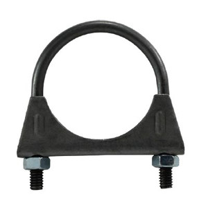 4-1/2 in. Saddle Style U-Bolt Muffler Hose Clamps, Carbon Steel Band, Housing and Bridge