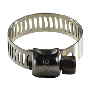 #5 Miniature Worm Gear Hose Clamp, 5/16 in. Band, 350 Series Stainless Steel