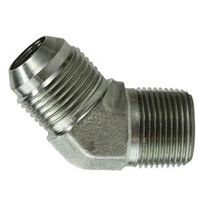 1-1/16-12 JIC x 1 in. Male Pipe Steel JIC 45 Degree Male Elbow Hydraulic Adapter & Fitting