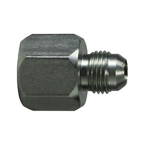 1/2 in. FJIC Tube OD x 3/4 in. MJIC Tube OD - Reducer/Expander - Steel Hydraulic Adapter & Fitting (Cr3+ Chrome Plated)