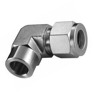 1/4 in. Tube O.D. Socket Weld 90 Degree Elbow - Double Ferrule - 316 Stainless Steel Compression Tube Fitting