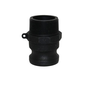 3/4 in. Male Cam Adapter x Male NPT Threaded - Type F - Black Polyproplene Camlock (Cam & Groove)