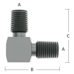 1/4 in. NPT Adapter Elbow Stainless Steel Beverage Fitting