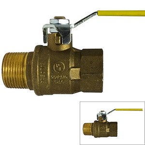 2 in. 600 WOG, MxF Italian Full Port Brass Ball Valves, Forged Brass