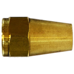 1/2 in. UNF Threaded Long Rod Nut, SAE# 010111, SAE 45 Degree Flare Brass Fitting