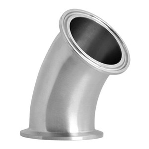 1-1/2 in. Tube OD - 45 Degree Clamp Elbow - 2KMP - 304 Stainless Steel Sanitary Fitting (3-A)