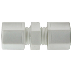 3/8 in. x 1/4 in. Polypropylene Compression Reducing Union Connector, FDA & NSF Listed