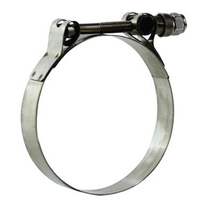 3-1/32 in. to 3-5/16 in. OD Range T-Bolt Hose Clamp, Stainless Steel Band, Bolt and Nut