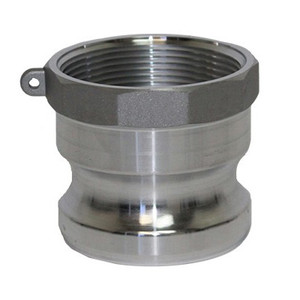 3 in. Type A Adapter Aluminum Male Adapter x Female NPT Thread, Cam & Groove/Camlock Fitting