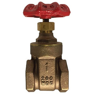 3/8 in. 200 WOG, Brass Gate Valve, FIPxFIP, Full Port, IPS, ANSI B1.20.1 NPT Threads