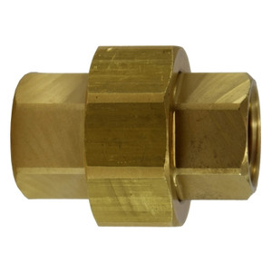 1/8 in. Union, FIP x FIP Connection, NPTF Threads, Up to 1200 PSI, Brass, Pipe Fitting