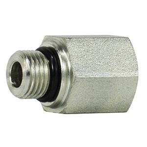 1-1/16-12 MORB x 3/4 in. FNPT Steel O-Ring to Female Pipe Adapter (Cr3+ Chrome Plated)