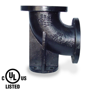 3 in. 90 Degree Base Elbow - 150 LB Ductile Iron Flanged Pipe Fitting