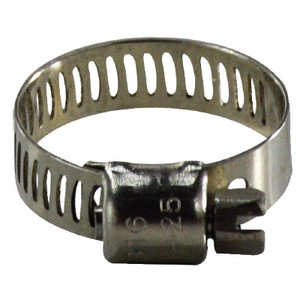 7/8 in. - 1-3/4 in. Miniature Marine Worm Gear Clamp, 316 Stainless Steel, 5/16 in. Band, 1/4 in. Screw