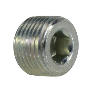 1/8 in. Hollow Hex Plug Steel Pipe Fitting