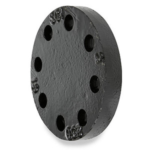 6 in. 300# Ductile Iron Black Blind Pipe Flange (AWWA C110 / ASME B16.42 Only*)