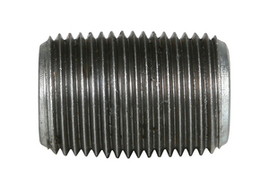 1 in. CLOSE NPT Threaded - Schedule 40 Welded Carbon Steel - Galvanized Pipe Nipple (1-1/2 in. OAL)