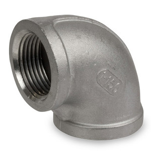 2 in. NPT Threaded - 90 Degree Elbow - 150# Cast 304 Stainless Steel Pipe Fitting