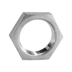 1/2 in. NPS (Straight) Threaded - Hex Lock Nut - 150# Cast 316 Stainless Steel Pipe Fitting
