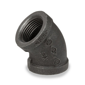 1-1/2 in. Pipe Fitting Ductile Iron 45 Degree Elbow NPT Threaded Class 300 UL/FM