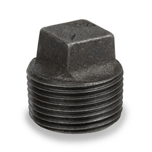 3/4 in. Pipe Fitting Ductile Iron Square Head Plug NPT Threaded Class 300 UL/FM