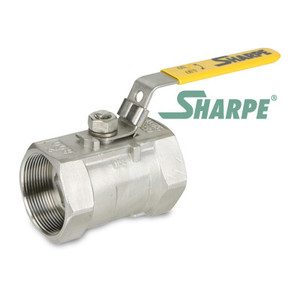 3/8 in. 316 Stainless Steel Ball Valve 800 WOG Reduced Port Threaded 1-Piece Sharpe Series 58876