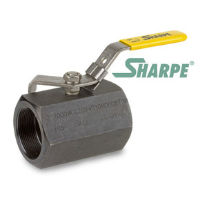 1-1/4 in. Carbon Steel Ball Valve 2000 WOG Reduced Port Threaded 1-Piece Sharpe Series 58B74