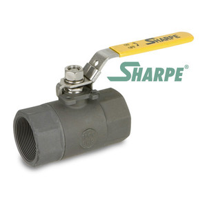 1 in. Carbon Steel Ball Valve 2000 WOG Standard Port Threaded 2-Piece Sharpe Series 54574