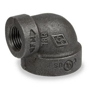 1-1/2 in. x 1-1/4 in. Cast Iron Pipe Fitting 90 Degree Reducing Elbows Class 125 Threaded NPT, UL/FM