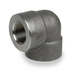 3/8 in. 3000# Pipe Fitting Forged Carbon Steel 90 Degree Elbow NPT Threaded