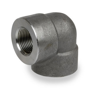 1 in. NPT Threaded - 90 Degree Elbow - 3000# Forged Carbon Steel Pipe Fitting - ASTM A105N Normalized