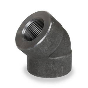 3/4 in. NPT Threaded - 45 Degree Elbow - 3000# Forged Carbon Steel Pipe Fitting