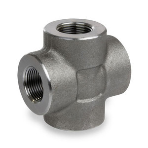 1-1/2 in. NPT Threaded - Cross - 3000# Forged Carbon Steel Pipe Fitting