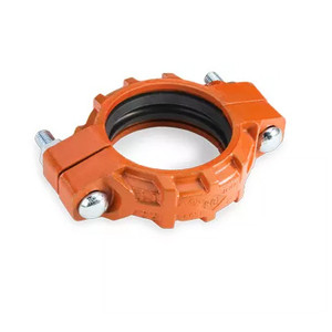 10 in. Standard Weight Flexible Coupling - UL/FM - EPDM "C" Gasket - Orange Paint Housing - 65SF Grooved Fire Protection Coupling - UL/FM