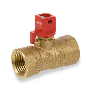 3/4 in. Forged Brass FIP x FIP Straight 2-Piece Gas Valve Series 250