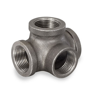 1/2 in. Black Threaded Side Outlet Tee, Malleable Iron 150#, UL/FM Pipe Fitting