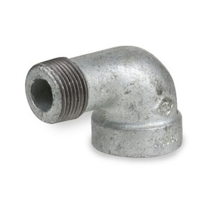 1/4 in. NPT Threaded - 90 Degree Street Elbow - 300# Malleable Iron Galvanized Pipe Fitting - UL Listed