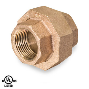 1 in. Union - NPT Threaded 125# Bronze Pipe Fitting - UL Listed