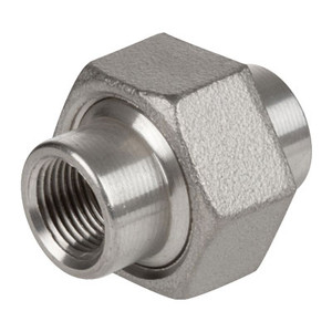 1/2 in. 1000# Stainless Steel Pipe Fitting Union 304 SS NPT Threaded