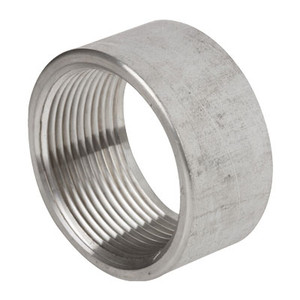 1/8 in. 1000# Stainless Steel Pipe Fitting Half Coupling 304 SS NPT Threaded